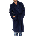 mens shawl collar fleece bathrobe custom luxury bathrobe